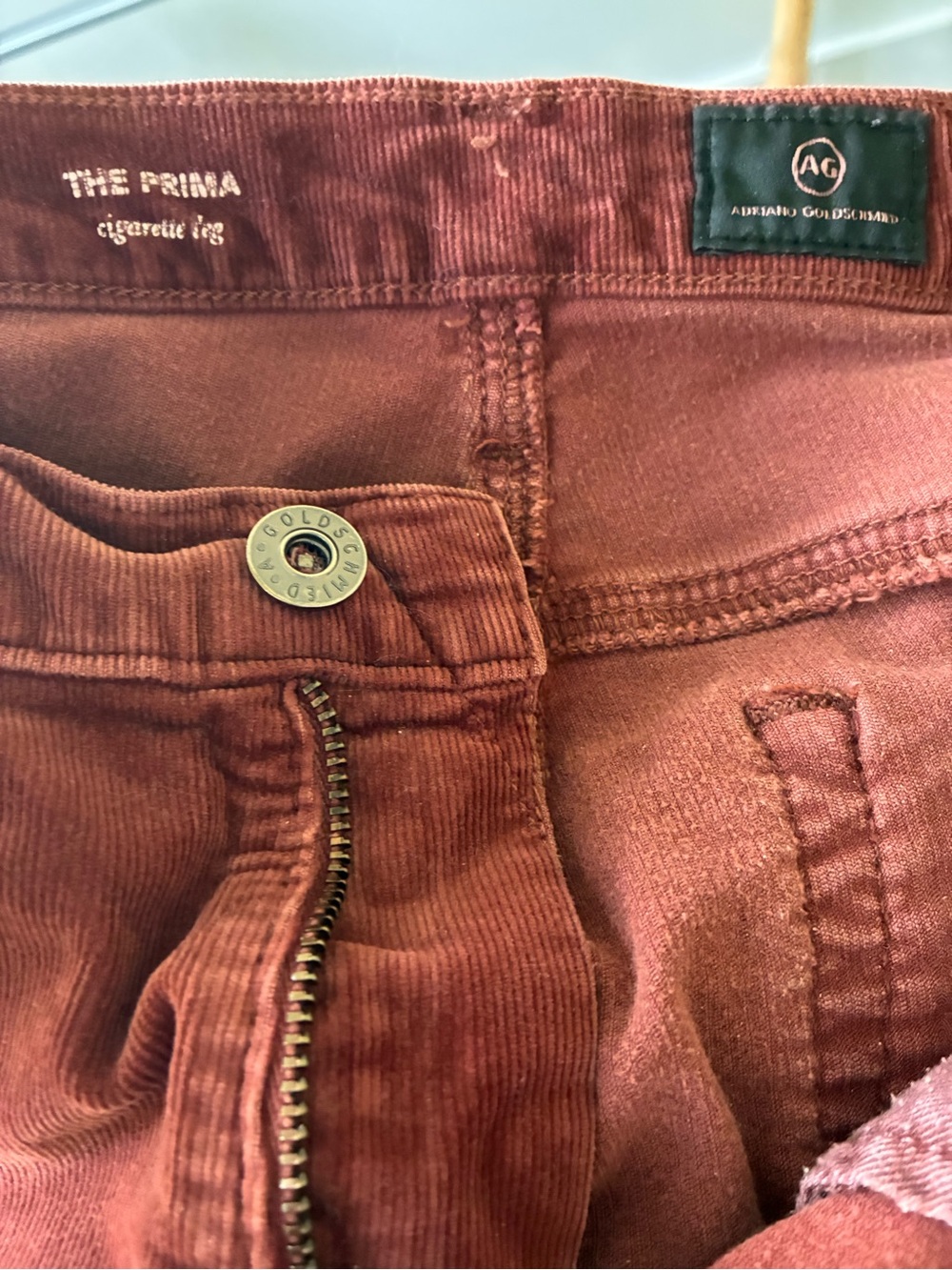 AG Adriano Goldschmied Prima Cigarette Leg Jeans - Rust